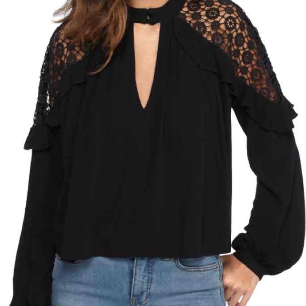 Free people crochet blouse